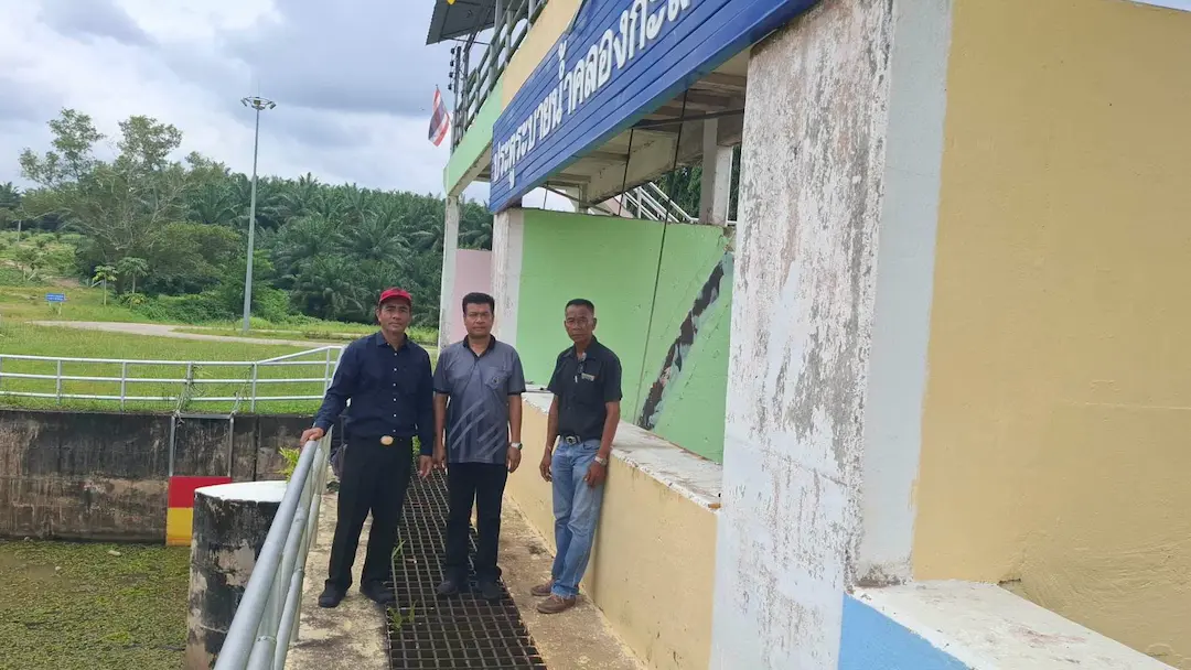 โครงการชลประทานตรัง ตรวจสอบความพร้อมของเครื่องคว้านบานระบายประตูระบายน้ำคลองกะลาเส เพื่อเตรียมรับสถานการณ์น้ำป้องกันอุทกภัยในพื้นที่